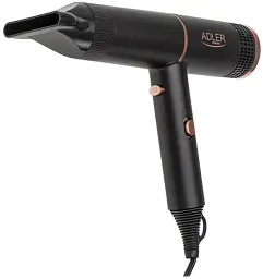 Фен Adler AD-2278, Black, 1400W, 2 швидкості, 2 режими, іонізація, концентратор захист від перегріву - мініатюра 2