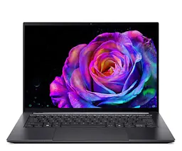 Hоутбук ACER Swift 14 AI OLED SFX14-61G, (NX.JA7EX.001) процесор AMD Ryzen AI 7 350 (до 5,0 ГГц), сенсорний екран 14,5 дюйма, роздільна здатність 2.8K, 32 ГБ, SSD-на RTX 5050 8 ГБ, Windows 11 Домашня, колір «титановий се - мініатюра 3
