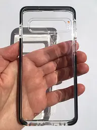 Оригінальний прозорий чохол для Samsung Galaxy S10 Plus (G975) GEAR4 Piccadilly D3O Black Протиударний - мініатюра 5