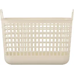 Кошик для зберігання Ardesto пластик PP 33x22.5x25.2 см 12.5 л бежевий (ARHC2512BG) - мініатюра 3