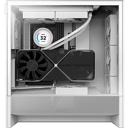 Корпус NZXT H5 Flow без БП White (CC-H52FW-01) - мініатюра 2