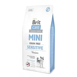 Сухий корм Brit Care GF Mini Sensitive для собак мініатюрних порід з чутливим травленням, з олениною 7 кг (арт.170778/520183)