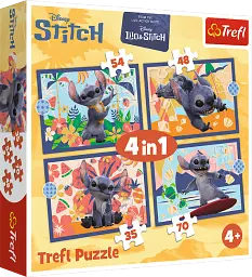 Пазли дитячі 4в1 Відпустка на Гаваях Trefl 34666 70 шт Різнокольоровий shop (5900511346664)