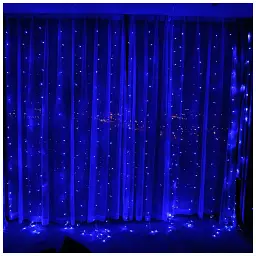 Гірлянда ColorWay штора водоспад 3x3м 300LED 220V синя (CW-GW-300L33VWFBL) - мініатюра 7