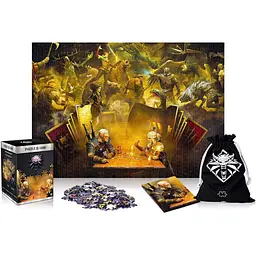 Пазл класичний GoodLoot Witcher: Playing Gwent puzzles 1000 елементів (5908305231448) - мініатюра 2