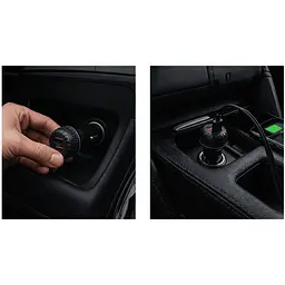 Автомобільний зарядний пристрій Voin 2USB 12/24V - 5V 2.4A (C-36208) - мініатюра 5