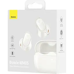 Навушники Baseus True Wireless Earphones Bowie WM05 White (NGTW2000-02) [90780] - мініатюра 5