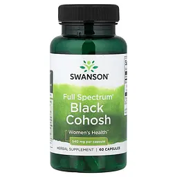 Цимицифуга Black Cohosh 540 mg Full Spectrum, 60 капсул Swanson vit0004307