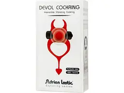 Ерекційне кільце з вібрацією Adrien Lastic Devol 10.8 см червоний - мініатюра 2