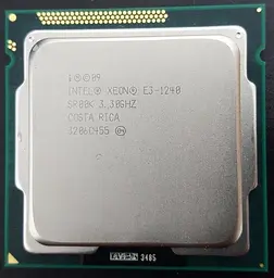 Процесор Intel Xeon e3-1240 3.3-3.7 GHz, LGA1155 80W (Core i7-2600) Б/В