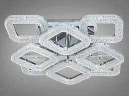 Стельовий світильник LED Diasha S2205/4+4HR, 90W, 3200K-6000K, хром, сучасний стиль, з пультом дистанційного керування - мініатюра 4