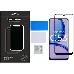 Скло захисне BeCover Realme C53 Black (710105) - мініатюра 3