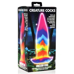 Фалоімітатор Creature Cocks Unicorn Kiss Glow-In-The-Dark 21.3 см мульті - мініатюра 5