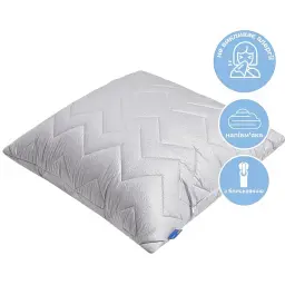 Подушка Ideia Nordic Comfort+ чохол зі стібкою антиалергенне волокно 70х70 см сіра (8-34695*002) - мініатюра 2