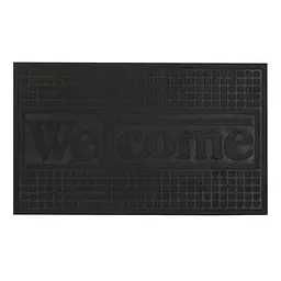 Килимок придверний Eco Fabric Welcome без кромки чорний 45 х 75 см (4575-010) - мініатюра 3