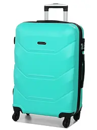 Валіза середня M Madisson Snowball 32303 пластикова 70л М'ятна