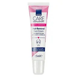 Крем-депілятор для обличчя Avon з алое вера та олією жожоба, 15мл (4946917) - мініатюра 1