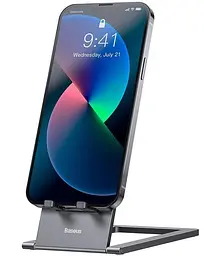 Підставка для телефону Baseus Foldable Metal gray - мініатюра 4