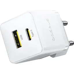 Зарядний пристрій Baseus Palm Fast Charger C+U 30W EU moon white (P1011160A213-00) - мініатюра 3