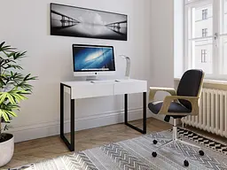 Стіл комп'ютерний Moreli X2 1100х755х536 мм Білий (zg-x2-white) - мініатюра 2