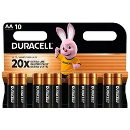 Батарейка Duracell AA лужні 10 шт. в упаковці (5002508/5006461)