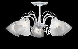 Люстра стельова з білим плафоном Splendid-Ray 30-3906-89