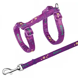 Шлейка з повідцем Trixie для кошенят, з рибками, нейлон, 23-39 см/10 мм (кольори в асортименті) - мініатюра 4