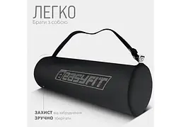 Килимок для йоги та фітнесу EasyFit TPE+TC 6 мм двошаровий рожево-сірий + чохол (EF-1924s-PKGY) - мініатюра 6