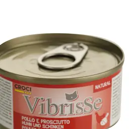 Вологий корм для котів Vibrisse з куркою та шинкою 70 г (C1018350) - мініатюра 3