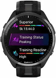 Смарт-годинник Garmin Forerunner 965 Carbon Gray Titanium Bezel w. Blk Case and Blk/Powder Gray S. Band (010-02809-00) - мініатюра 5