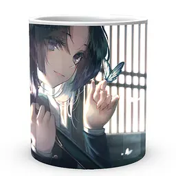 Кухоль GeekLand Kimetsu no Yaiba Клинок, який знищує демонів Шинобу KY 002.23 330 мл білий - мініатюра 2