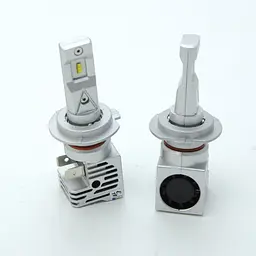Лампа LED H7 радіатор+кулер 5000Lm M3 Pro /Philips ZES/200W/6000K/IP67/8-48v (2шт)