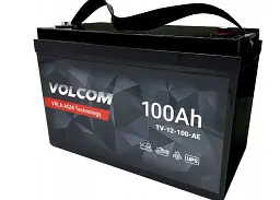 Акумулятор AGM Volcom 12V 100 Ah VRLA - мініатюра 6