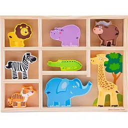 Ігровий набір New Classic Toys Тварини Сафарі у коробці (11851)