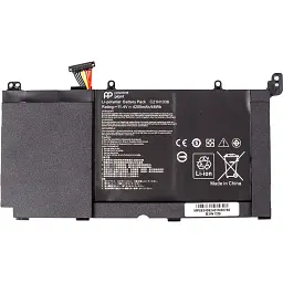 Акумулятор PowerPlant для ноутбуків ASUS VivoBook A551L (B31N1336) 11.4V 4200mAh (NB432165) - мініатюра 2