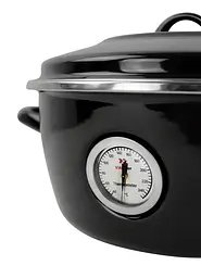 Каструля-Жаровня з емальованої сталі Dutch Oven 26 см 5 л чорна VITRINOR - мініатюра 4