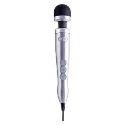Вібромасажер DOXY Die Cast 3 Silver (Satin), дуже потужний, живлення 220В, металевий корпус - мініатюра 1