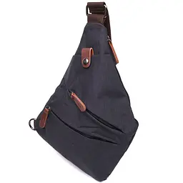 Сумка через плече для чоловіків з текстилю Vintage 22196 чорний