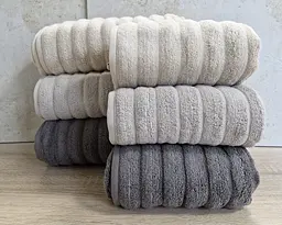 Набір турецьких махрових рушників Cestepe MicroCotton Premium 3 штуки 50x90 + 3 штуки 70х140 Ezgi 1 щільність 600 г/м2 - мініатюра 4