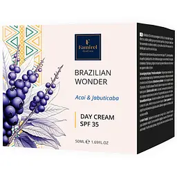 Денний крем з асаї та жабутікабою SPF35 Famirel Brazilian Wonder 50мл