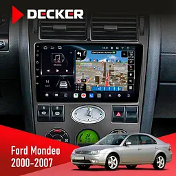 Штатна магнітола Ford Mondeo 2000-2007 Decker D9-011 4x64, DSP, 4G, 360 Decker (НФ-00005603)