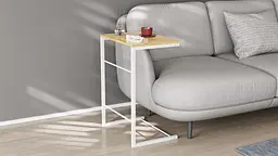 Столик Террі Ferrum-decor 650x440x330 Білий метал ДСП Дуб Артізан 16 мм (FRD-104660)