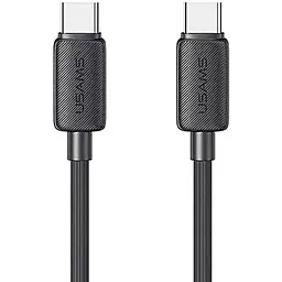 Дріт для зарядки та передачі данних Usams Type-C до Type-C  60W 2м, чорного кольру