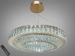 Люстра LED Diasha 575/600+420G золото 105 Вт пульт