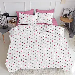 Набір наволочок Cosas Grey Stars CS2 50х70 см (SetPillow_StarGreyRose_Grey_50x70) - мініатюра 4