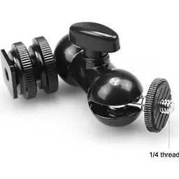 Шарнірний кронштейн SmallRig Double Ball Heads with Cold Shoe and Thumb Screw (1135) [95493] - мініатюра 4