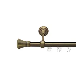 Карниз Orvit Люксор металевий однорядний відкритий+профіль профільна труба  Антик 19 мм 300 см (7222641)