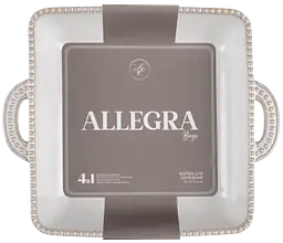 Форма Limited Edition Allegra Biege квадратна кам'яна кераміка 26.5х22х5.5 см (GJH011-26-2-129) - мініатюра 2