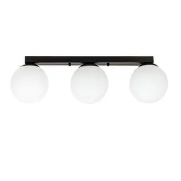 Люстра стельова LED Levistella 756XPR150F-3 BK+WH (500), 3 плафона E27, 150 мм, чорний і білий, сучасний стиль для дому