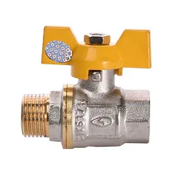 Кран кульовий прямий Solomon 1/2″ ЗВ ЖБ PN40 B1008 - мініатюра 3